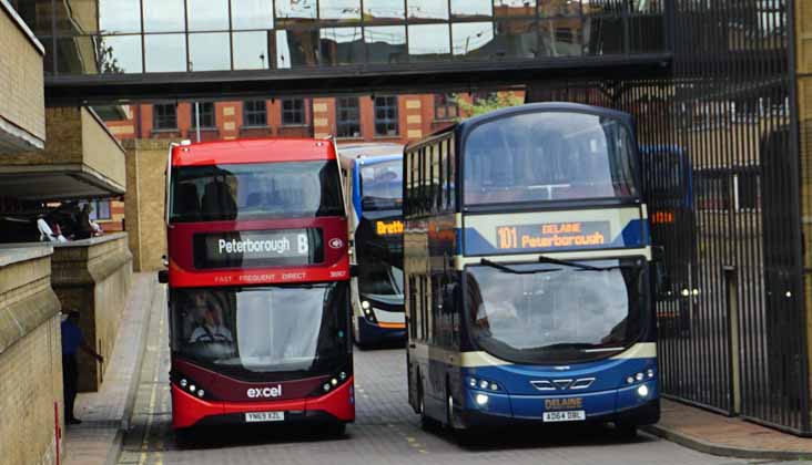 First Eastern Counties Scania N250UD ADL Enviro400City 36907 & Delaine Volvo B9TL Wright 157
